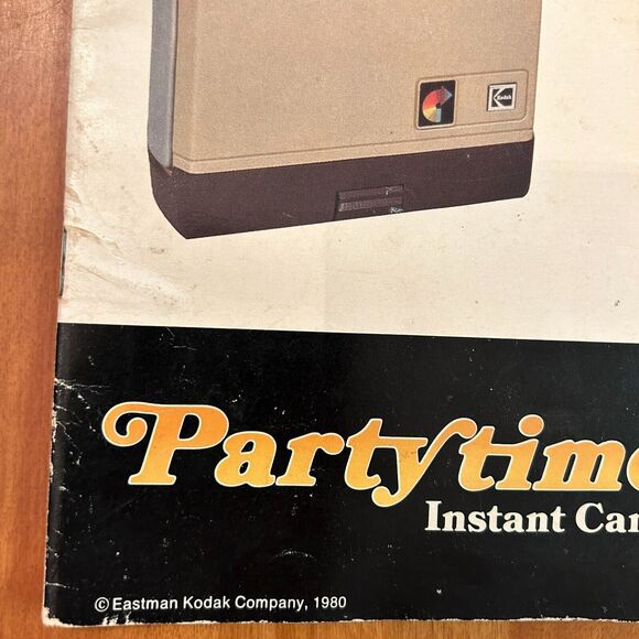 Vintage Kodak PartyTime Instant Camera User Instruction Manual Movie Prop - Picture 5 of 8